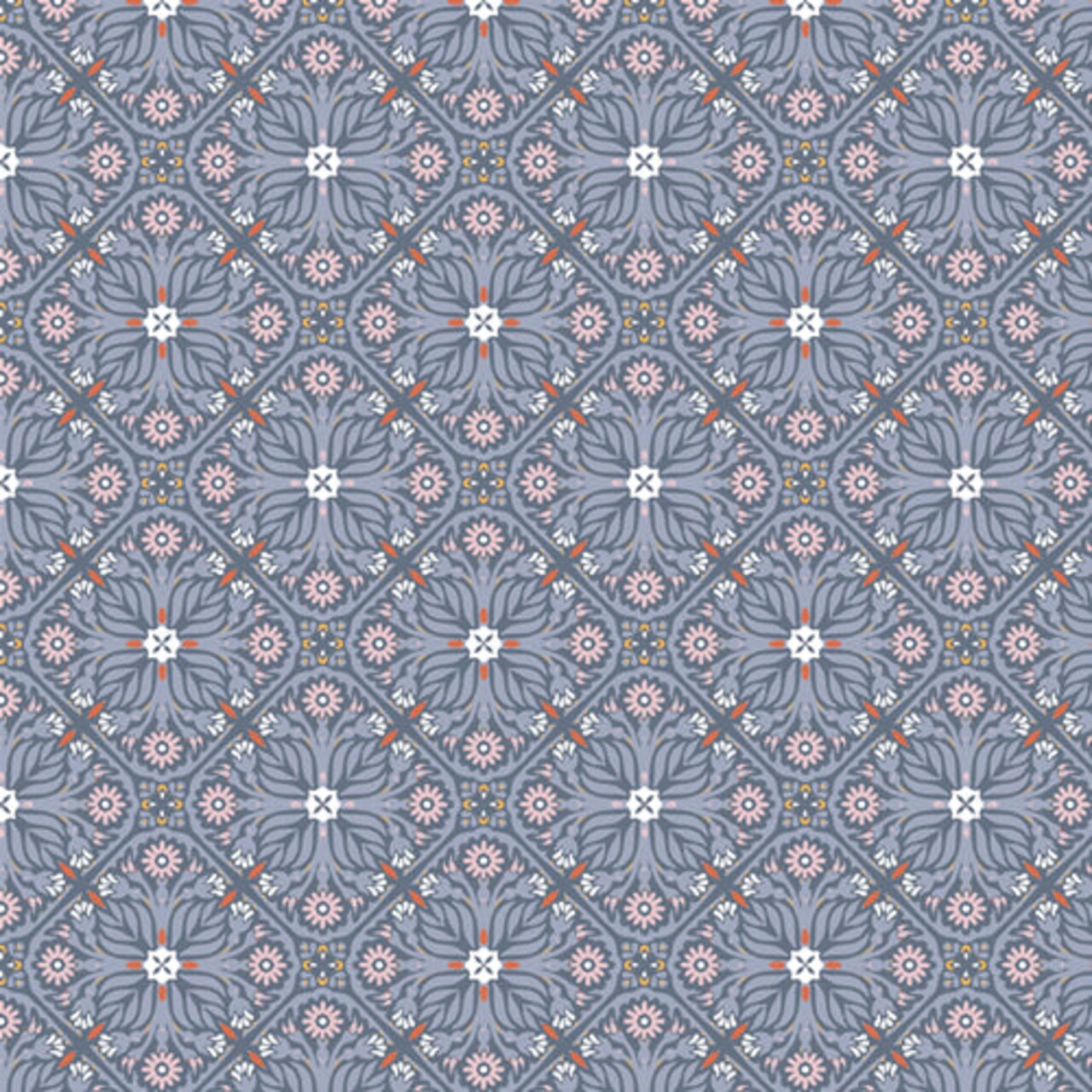 Fabric Art Gallery Lavender Floristry Plentiful by the Quarter Yard PLE96109